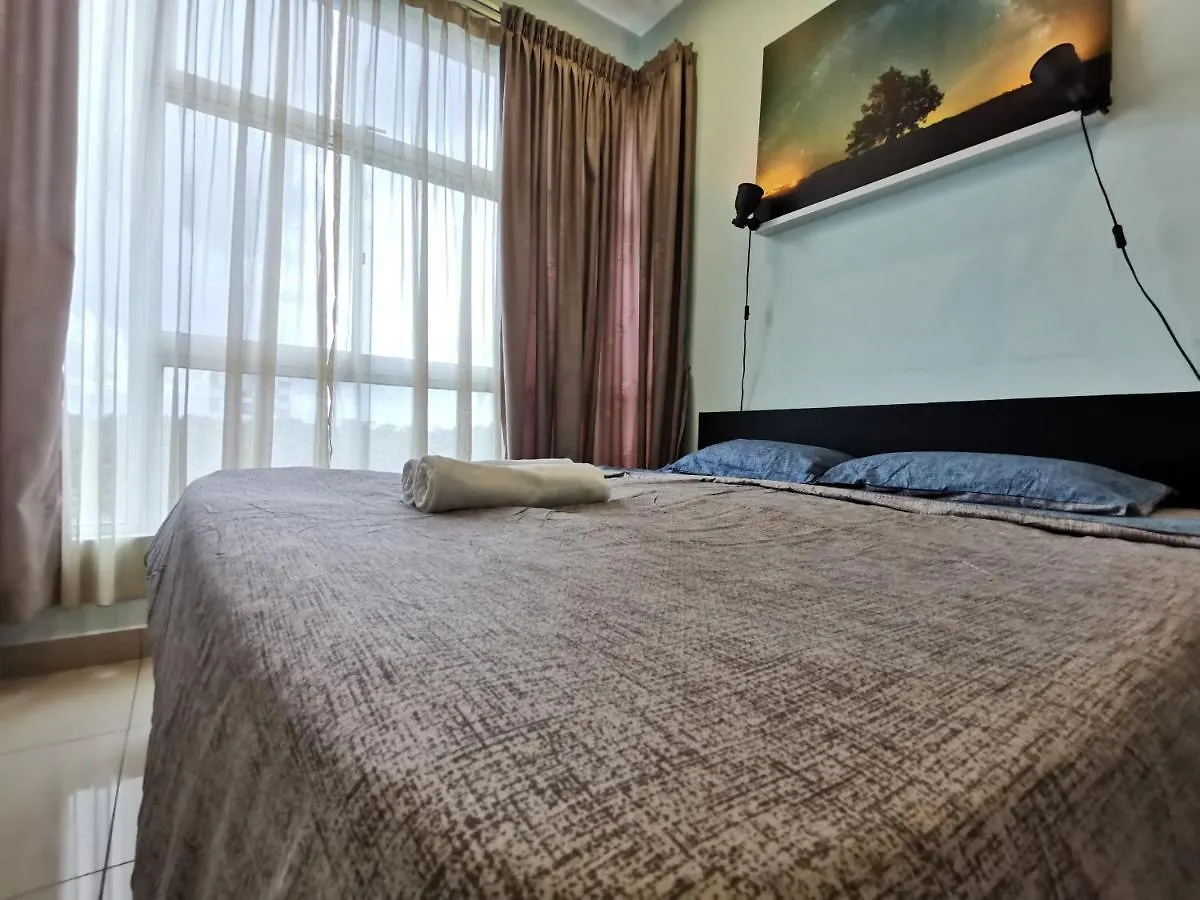 ג'והור בהרו Bukit Indah 6Pax Wifi Netflix 3 Bedroom דירה